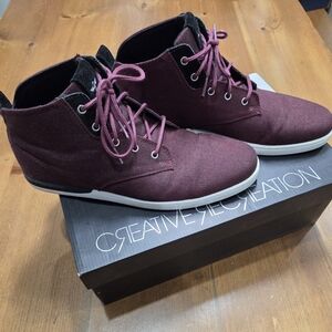 Creative Recreation Maroon High-Top Sneakers